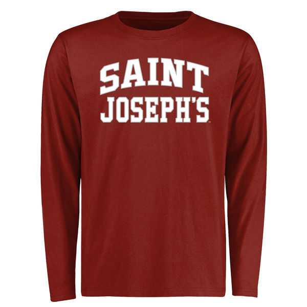 Saint Joseph's Hawks Everyday Long Sleeves WEM T-Shirt Cardinal,We sell and wholesale Saint Joseph's Hawks Everyday Long Sleeves WEM T-Shirt Cardinal on line form chian!